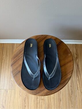 Zara Black Sandals with Clear Straps